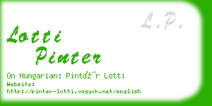 lotti pinter business card